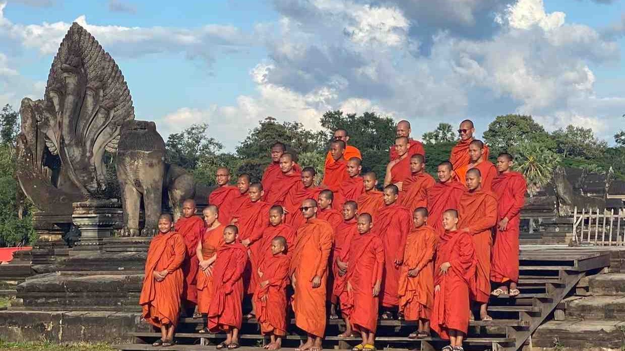 i monaci budisti ad Angkor Wat